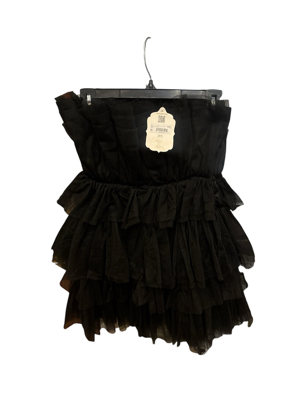 Altar'd State Black Tiered Ruffle Mini Dress size Small